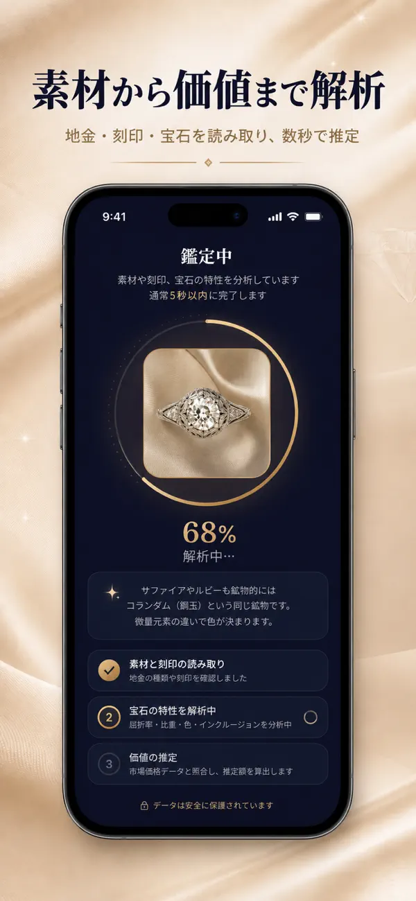 宝石鑑定アプリ - AI解析